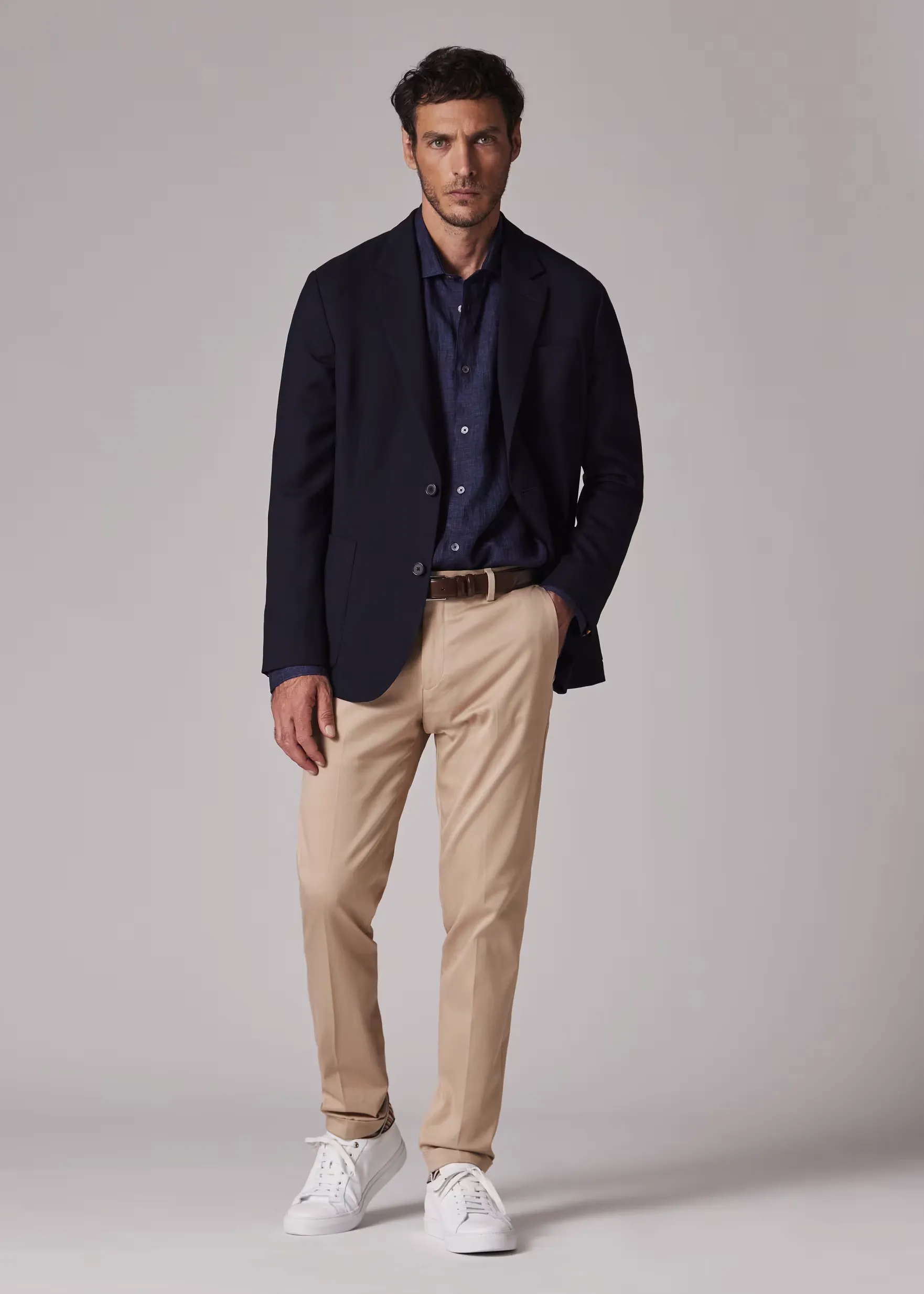 Fashion Men's Slim Fit Notch Lapel Flat Blazer sold by Mens Event Wear product image thumbnail 3