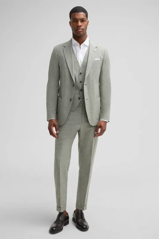 Fashion Men's 3 Pieces Flat Notch Lapel Tuxedos For Party (Blazer+vest+Pants) sold by Mens Event Wear