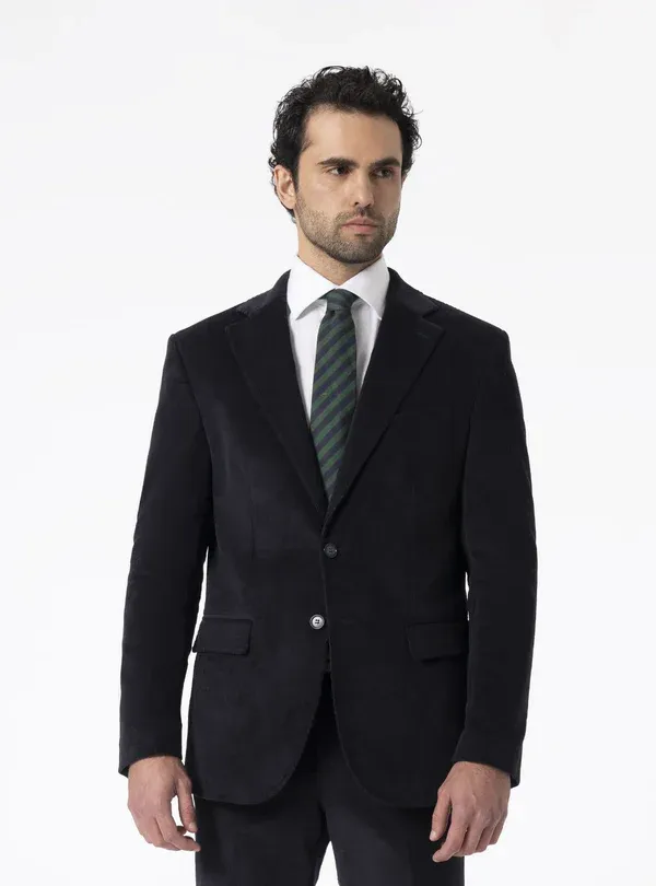 Formal 2 Pieces Mens Suit Corduroy Notch Lapel Tuxedos For Wedding (Blazer+Pants) sold by Mens Event Wear product image thumbnail 5