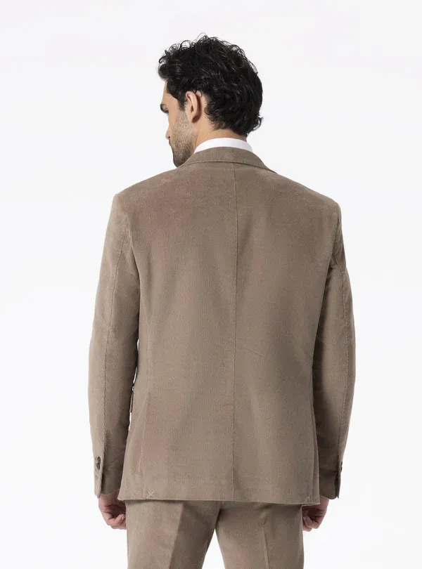 Formal 2 Pieces Mens Suit Corduroy Notch Lapel Tuxedos For Wedding (Blazer+Pants) sold by Mens Event Wear product image thumbnail 4