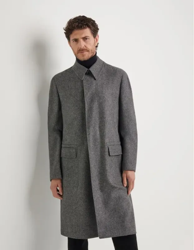 Formal Men's Wool Herringbone Stand Collar Blazer sold by Mens Event Wear