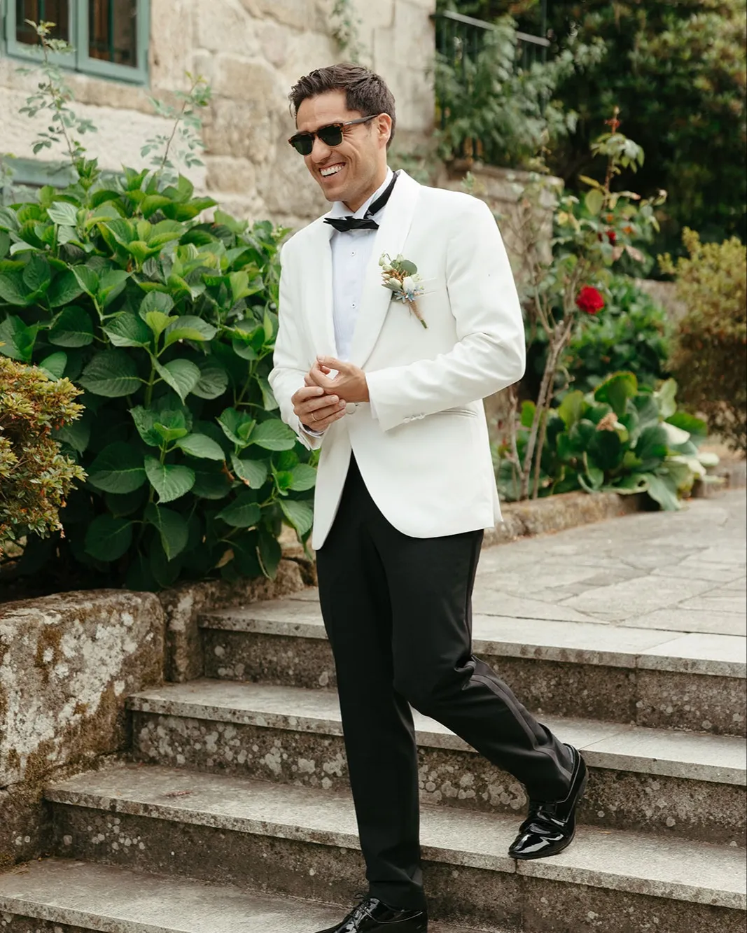 Fashionable Men's 2-piece Suit Shawl Lapel Wedding Suit (Blazer+Pants) sold by Mens Event Wear product image thumbnail 2