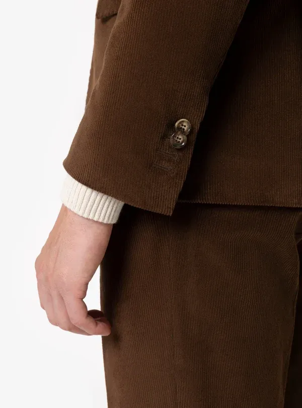 Formal 2 Pieces Mens Suit Corduroy Notch Lapel Tuxedos For Wedding (Blazer+Pants) sold by Mens Event Wear product image thumbnail 3