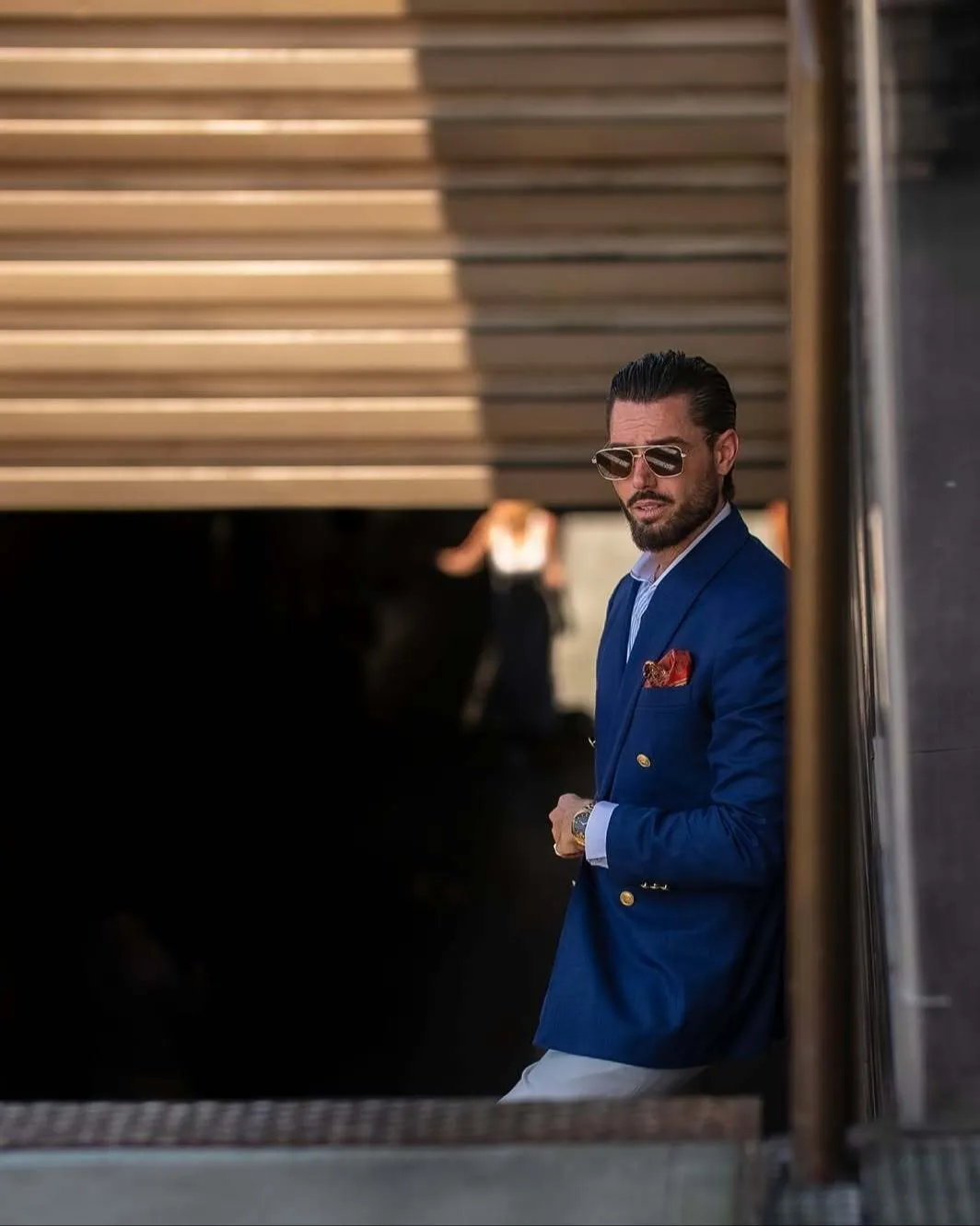 Formal 2 Pieces Mens Suit Flat Shawl Lapel Tuxedos For Wedding (Blazer+Pants) sold by Mens Event Wear product image thumbnail 2