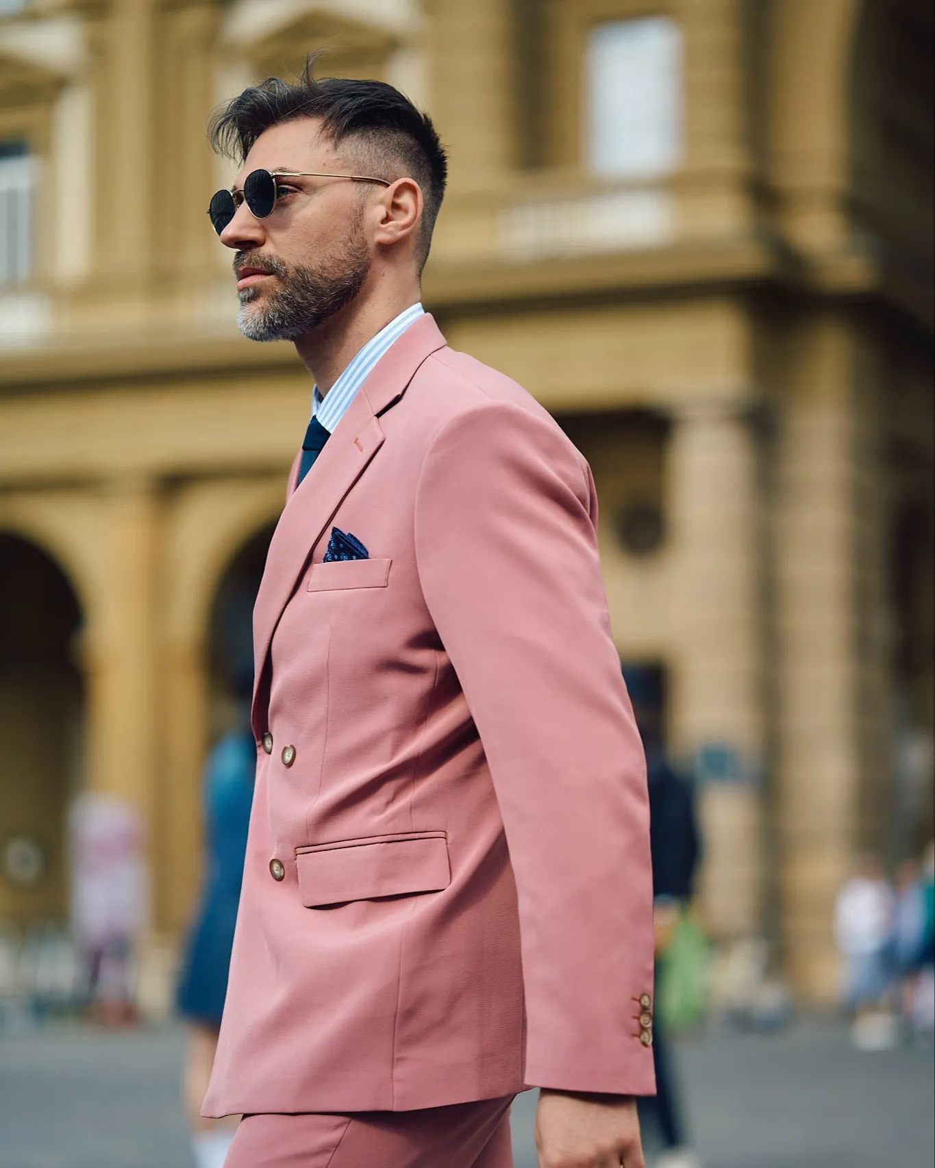 Formal 2 Pieces Mens Suit Flat Notch Lapel Tuxedos For Wedding (Blazer+Pants) sold by Mens Event Wear product image thumbnail 2