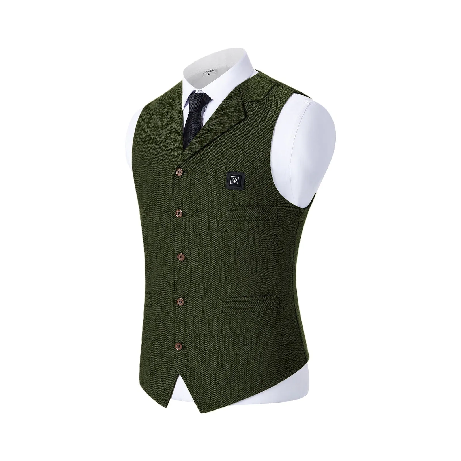 MensEventWear Men's Tweed Heated Vest-Winter Men Hiking Cycling Golf Lightweight Heating Vest(without battery bank) sold by Mens Event Wear product image thumbnail 3