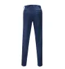 Menseventwear Men's Casual Suit Pants Royal Blue Herringbone Pleat-Front Trousers sold by Mens Event Wear