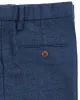 Menseventwear Men's Casual Suit Pants Royal Blue Herringbone Pleat-Front Trousers sold by Mens Event Wear