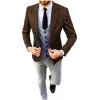 Formal Men's Wool Herringbone Notch Lapel Blazer sold by Mens Event Wear