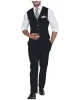 2 Pieces Mens Suit Flat Linen V Neck For Wedding (Vest + Pants) sold by Mens Event Wear