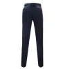 Casual Men's Suit Pants Navy Plaid Pleat-Front Trousers sold by Mens Event Wear