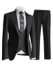 3 Pieces Mens Suit Solid Slim Fit Peak Lapel Tuxedos For Wedding (Blazer+vest+Pants) sold by Mens Event Wear