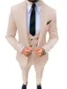 3 Pieces Mens Suit Slim Fit Solid Peak Lapel Tuxedos (Blazer+vest+Pants) sold by Mens Event Wear