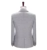 Mens Suit Business 2 Pieces Formal White Houndstooth Notch Lapel Tuxedos for Wedding (Blazer+Pants) sold by Mens Event Wear