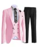 3 Pieces Mens Suit Solid Slim Fit Peak Lapel Tuxedos For Wedding (Blazer+vest+Pants) sold by Mens Event Wear
