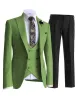 3 Pieces Mens Suit Solid Slim Fit Peak Lapel Tuxedos For Wedding (Blazer+vest+Pants) sold by Mens Event Wear