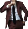Fashion 2 Pieces Mens Suit Flat Notch Lapel Tuxedos For Wedding (Blazer+Pants) sold by Mens Event Wear
