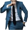 Fashion 2 Pieces Mens Suit Flat Notch Lapel Tuxedos For Wedding (Blazer+Pants) sold by Mens Event Wear