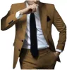 Fashion 2 Pieces Mens Suit Flat Notch Lapel Tuxedos For Wedding (Blazer+Pants) sold by Mens Event Wear