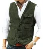 Casual Mens Classic Tweed Herringbone V Neck Waistcoat sold by Mens Event Wear