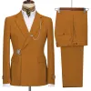 Formal Men's 2 Piece Men's Suit Regular Fit Notched Lapel Tuxedo (Blazer + Pants) sold by Mens Event Wear
