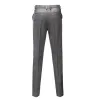 Casual Men's Suit Pant Grey Plaid Pleat-Front Trousers sold by Mens Event Wear