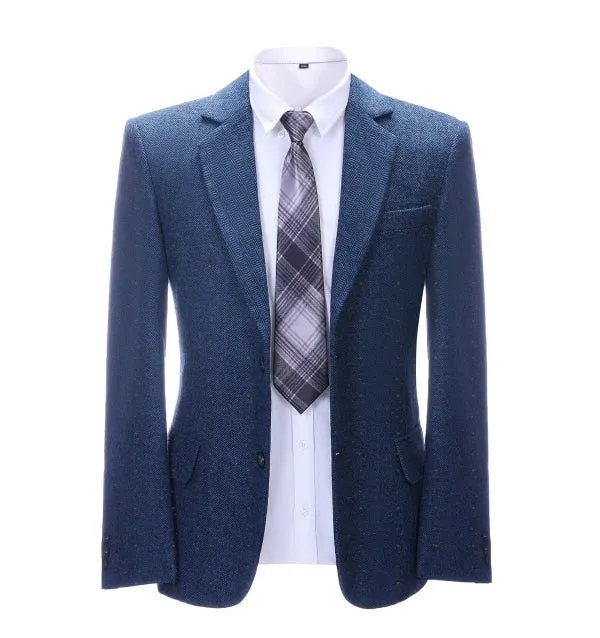 Menseventwear Men's Business 2 Pieces Formal Herringbone Notch Lapel Tuxedos for Wedding (Blazer+Pants) sold by Mens Event Wear product image thumbnail 2