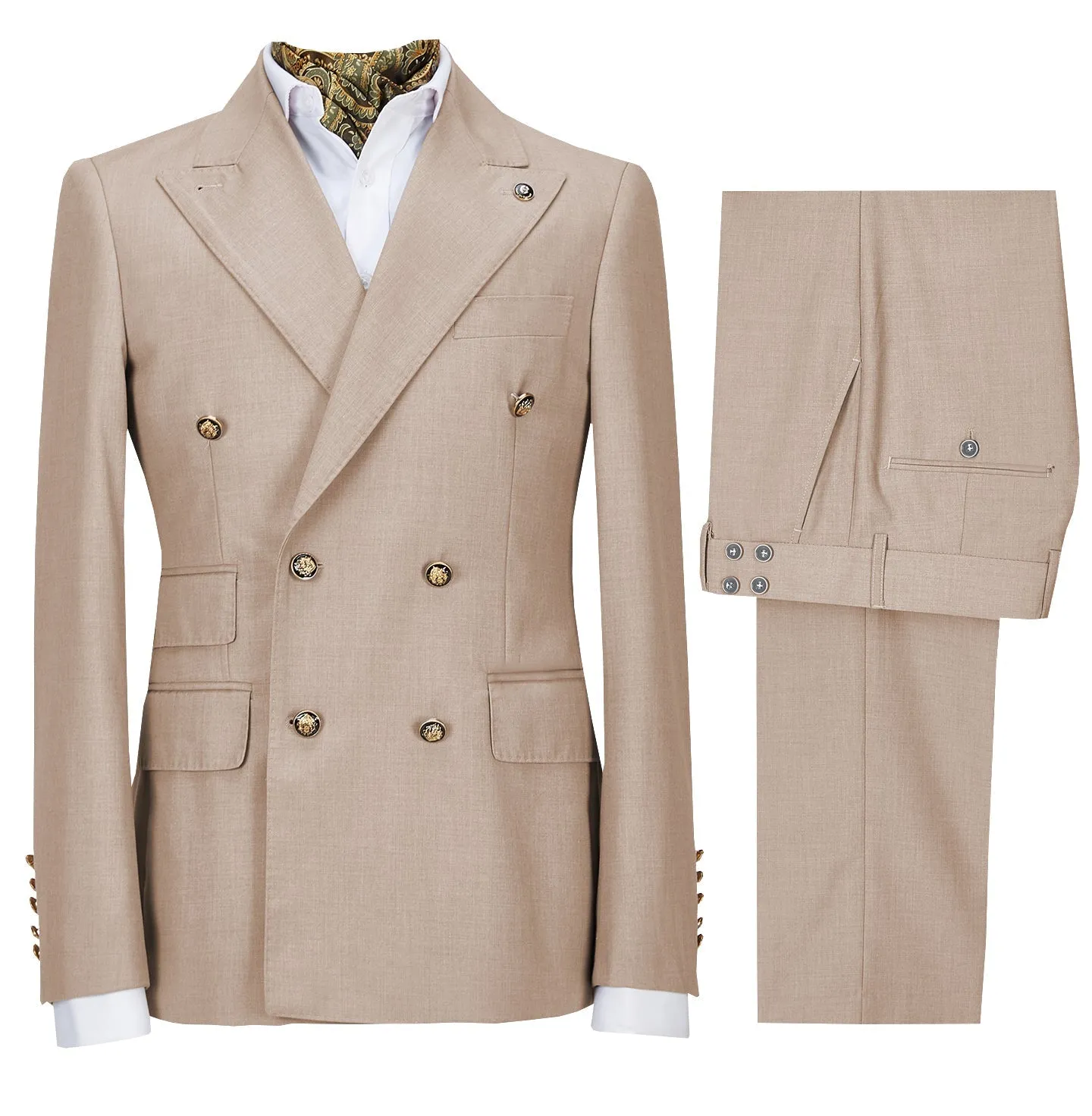 Menseventwear Leisure Men's 2 Pieces Mens Suit Regular Fit Tuxedos For Wedding (Blazer+Pants) sold by Mens Event Wear product image thumbnail 2