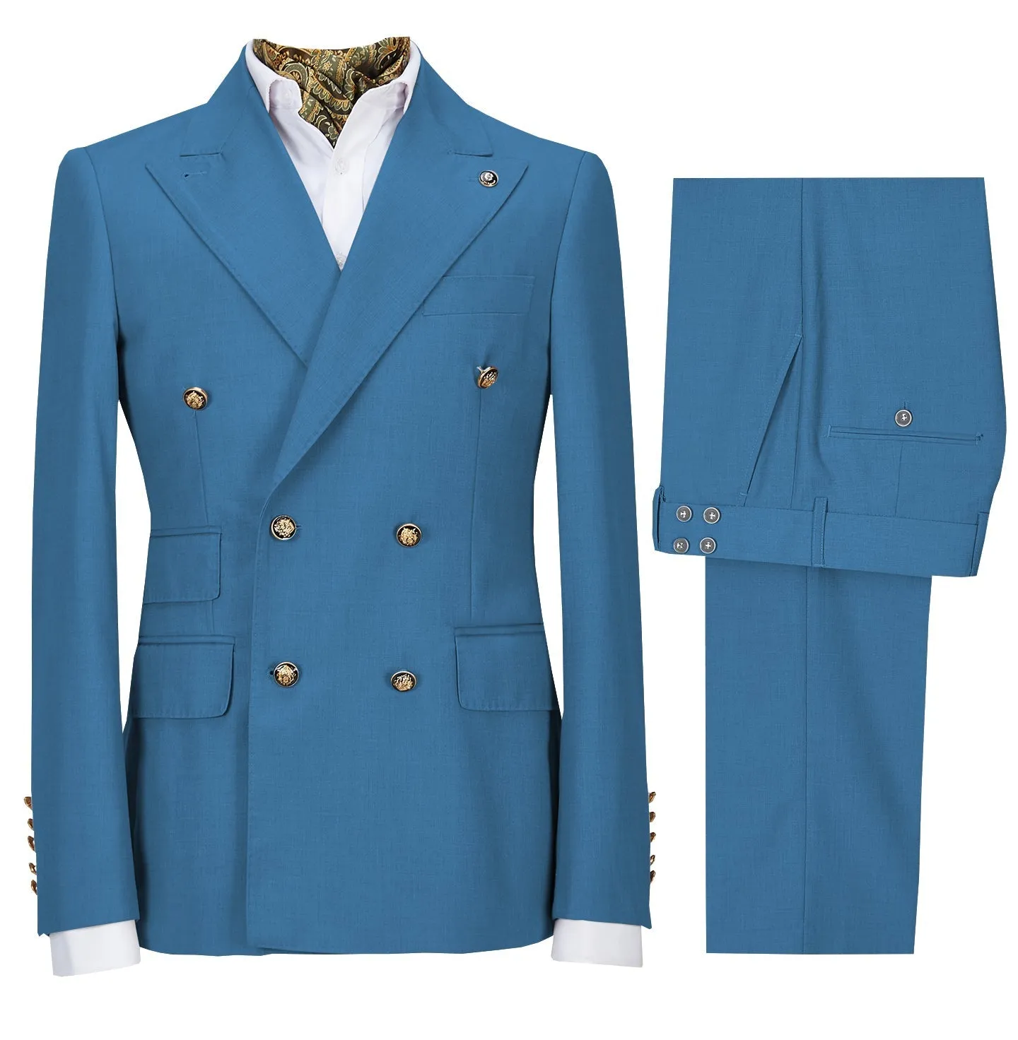 Menseventwear Leisure Men's 2 Pieces Mens Suit Regular Fit Tuxedos For Wedding (Blazer+Pants) sold by Mens Event Wear product image thumbnail 4