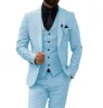 Menseventwear Fashion Men's 3 Pieces Flat Slim Fit Peak Lapel Tuxedos For wedding (Blazer+vest+Pants) sold by Mens Event Wear