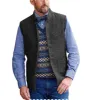 Casual Men's Slim Fit herringbone Stand Collar Waistcoat sold by Mens Event Wear