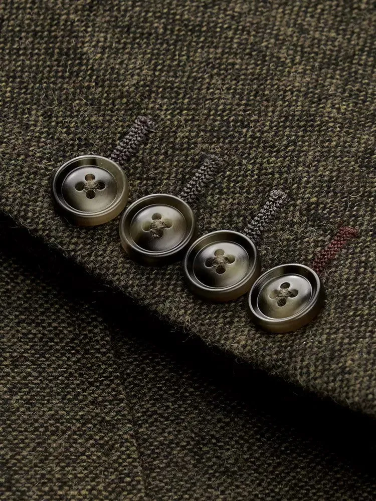 Menseventwear Men's Casual 3 Pieces Mens Suit Classic Tweed Notch Lapel Tuxedos (Blazer+vest+Pants) sold by Mens Event Wear product image thumbnail 2