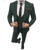 Flat 3 Piece Men's Suit Peak Lapel Suit (Blazer + Vest + Pants) sold by Mens Event Wear