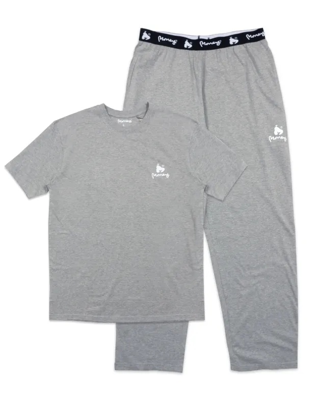 Money Lounger Long Grey Melange Set 2 Pack sold by Money Clothing
