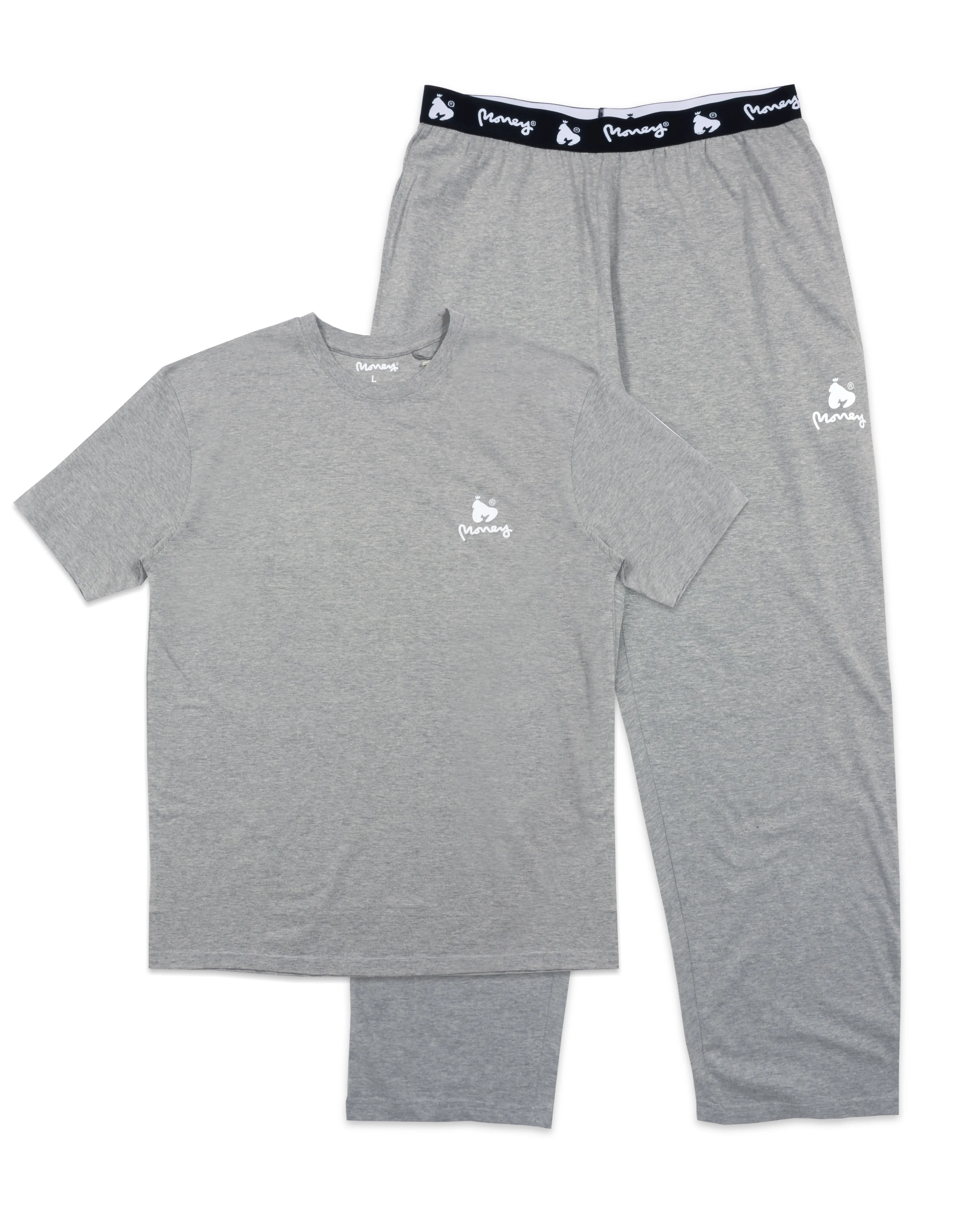 Money Lounger Long Grey Melange Set 2 Pack sold by Money Clothing