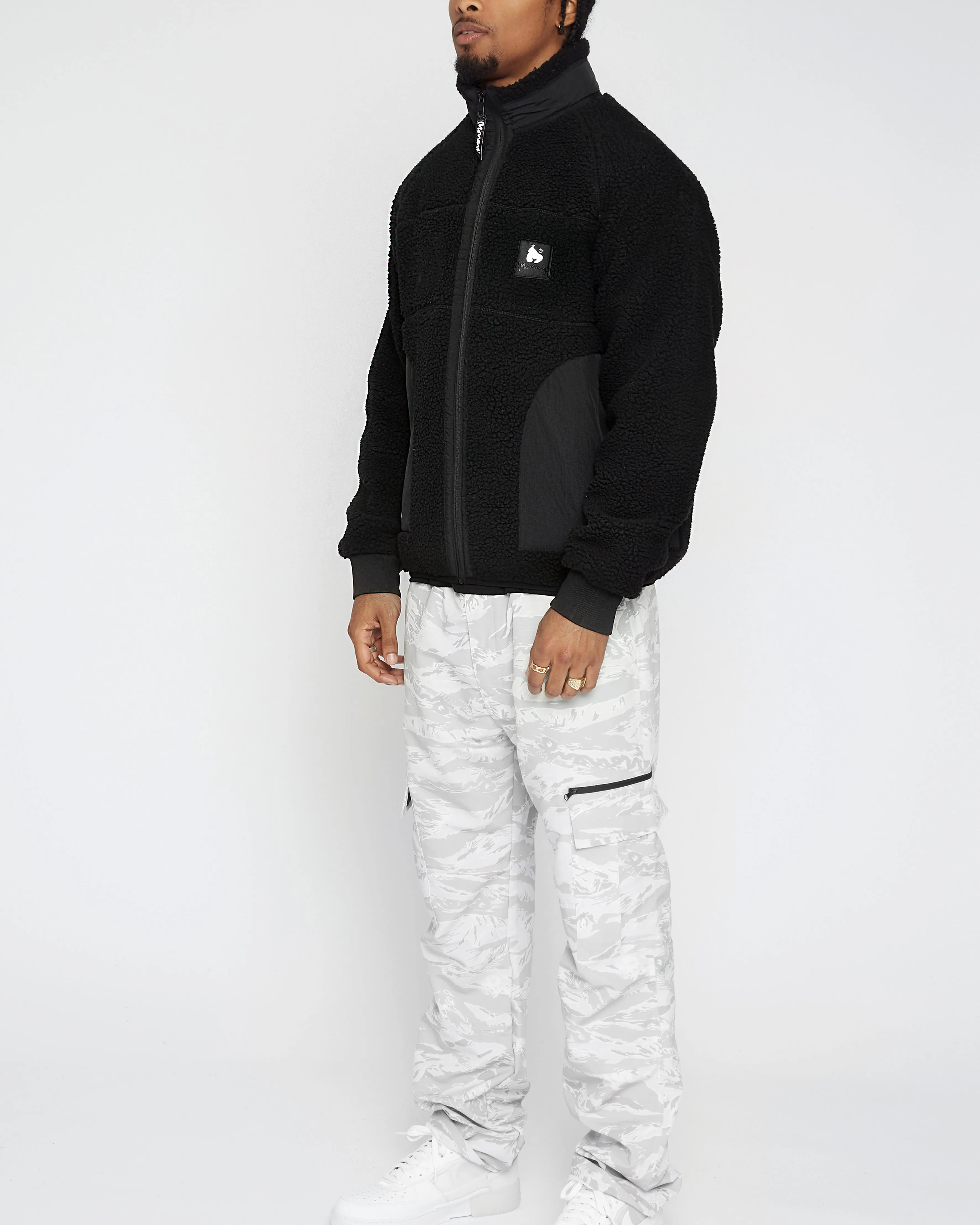 Money Fleeced Jacket Black sold by Money Clothing product image thumbnail 3