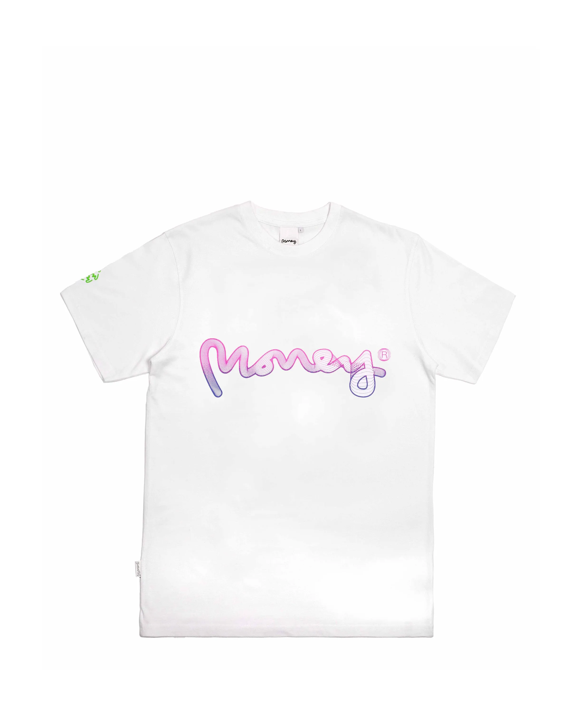 Flow Wave Fade Tee White sold by Money Clothing product image thumbnail 2
