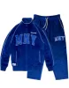 MONEY VELOUR TRACKSUIT IN COBALT BLUE sold by Money Clothing