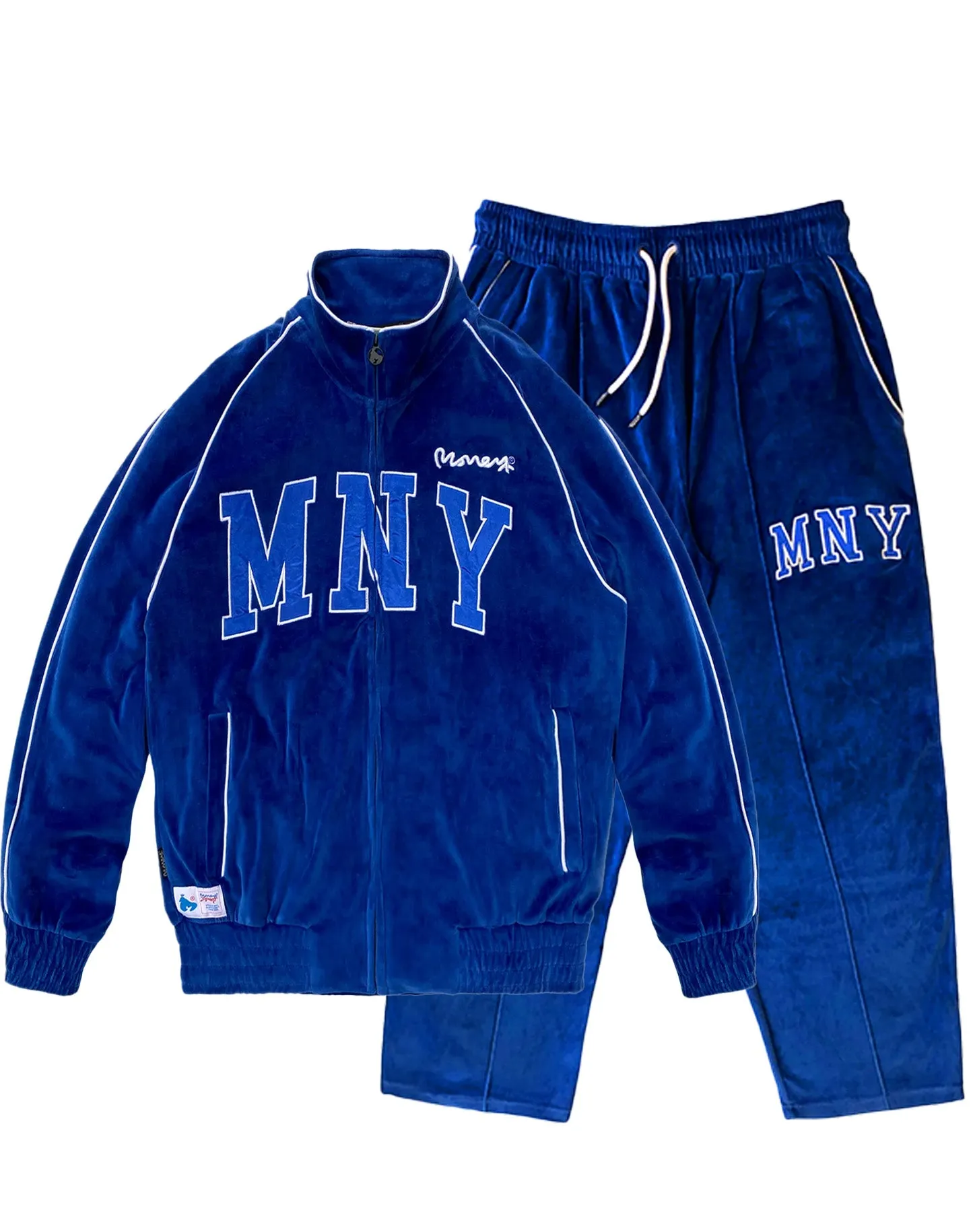 MONEY VELOUR TRACKSUIT IN COBALT BLUE Parallel