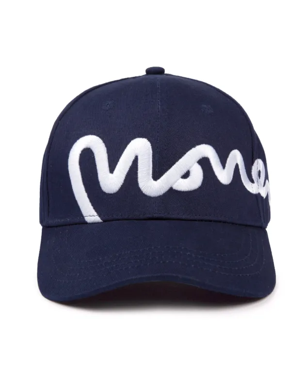 Money Signature Baseball Cap -Navy sold by Money Clothing