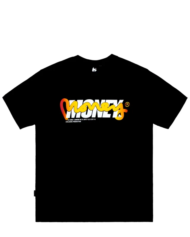 Double Puff Tee Black sold by Money Clothing