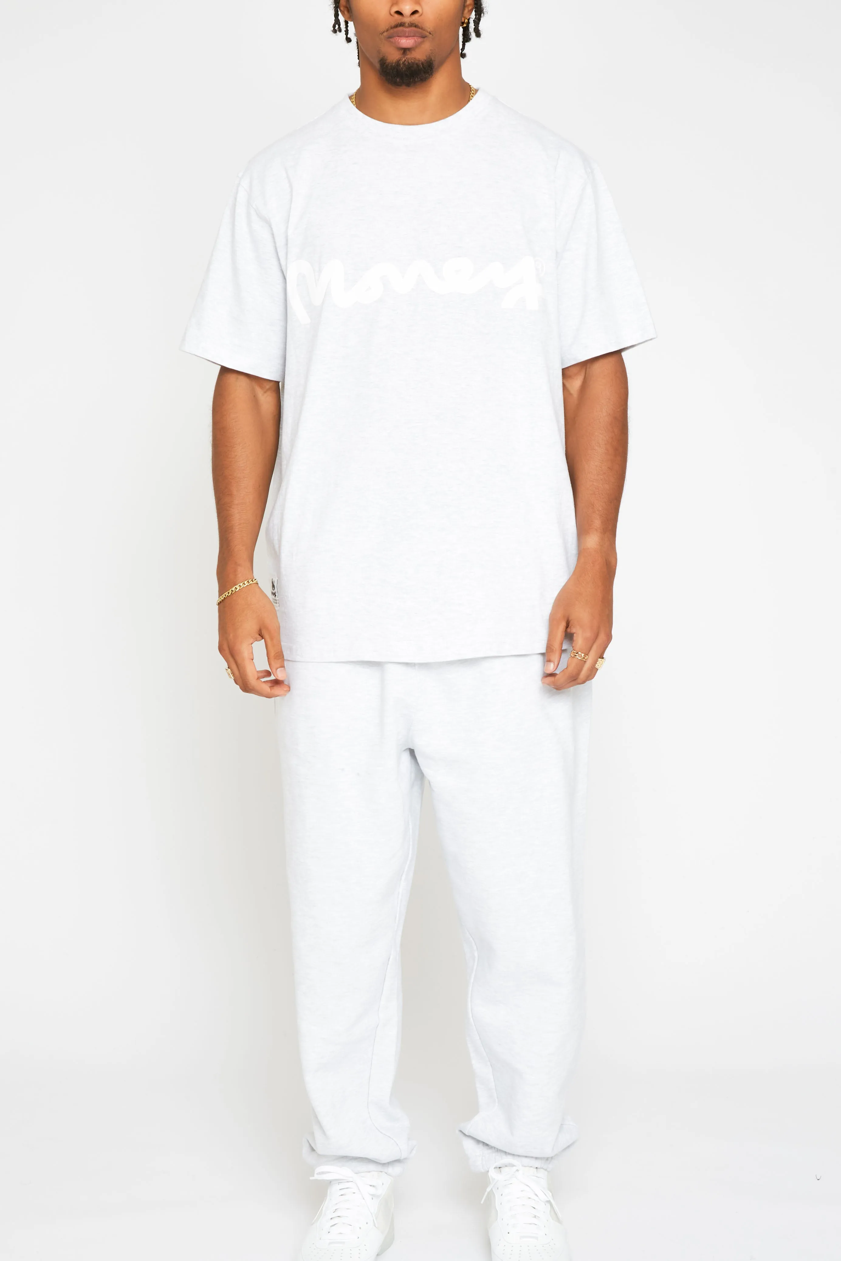 Money Sig Ape Tee Ice Grey Melange sold by Money Clothing product image thumbnail 4