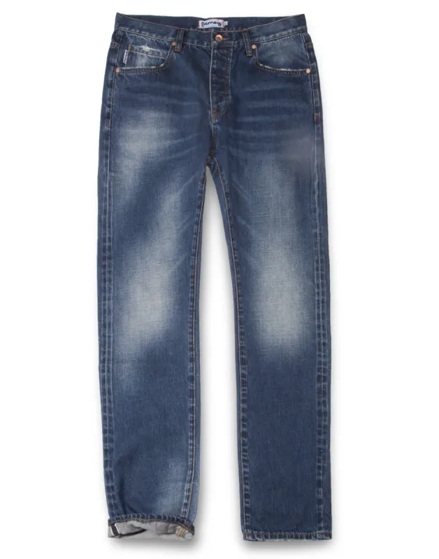 Embossed selvedge demin sold by Money Clothing