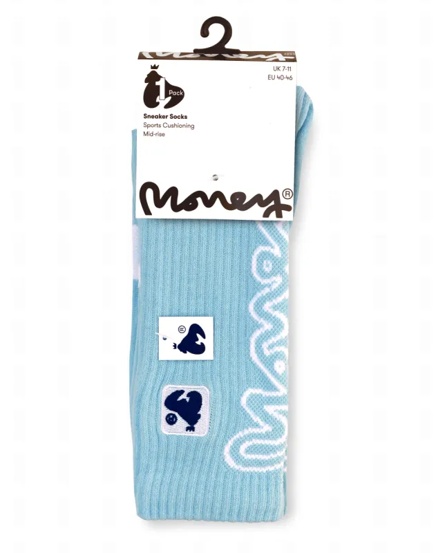 Money Clothing Chop Sig Sock Blue sold by Money Clothing