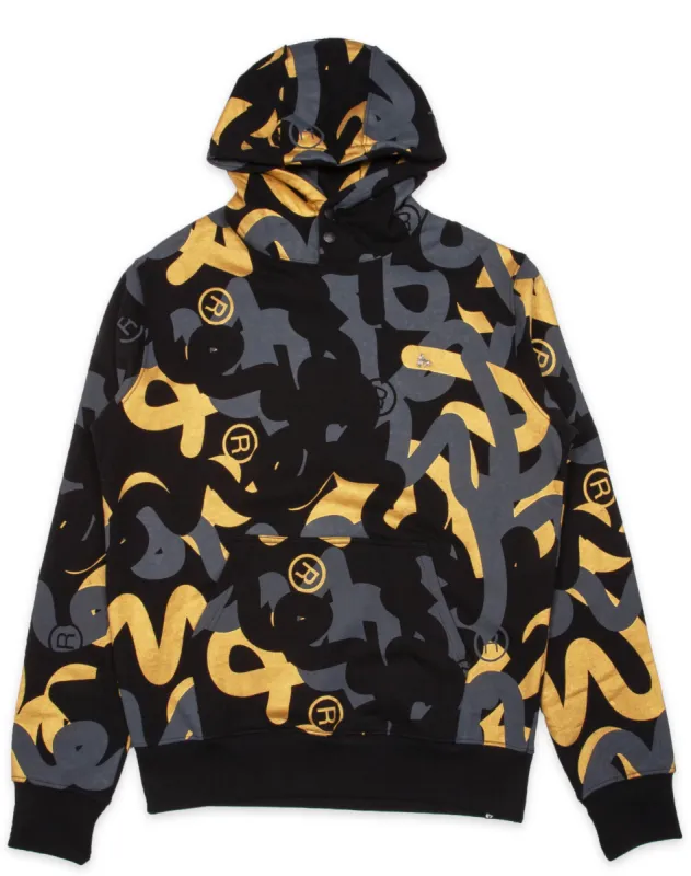 All Over Sig Hood sold by Money Clothing