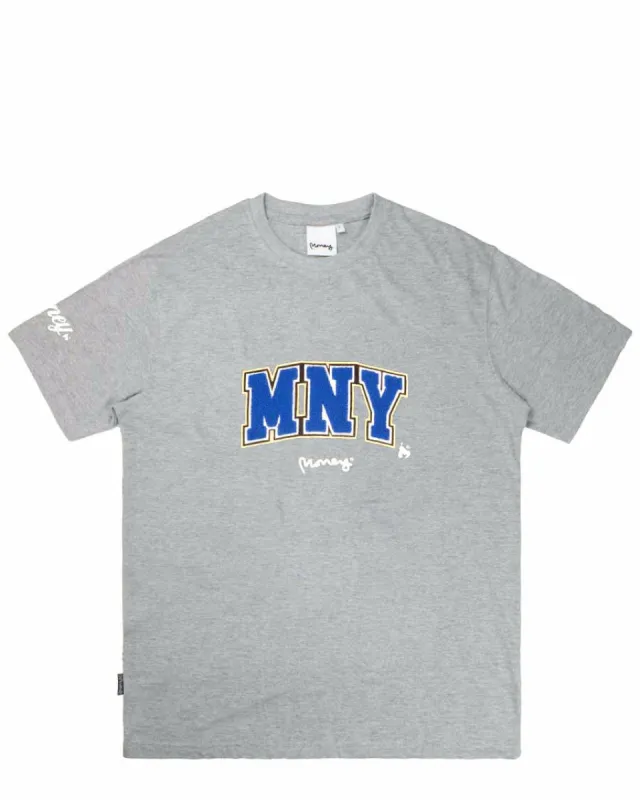 MNY Tee Grey Melange sold by Money Clothing