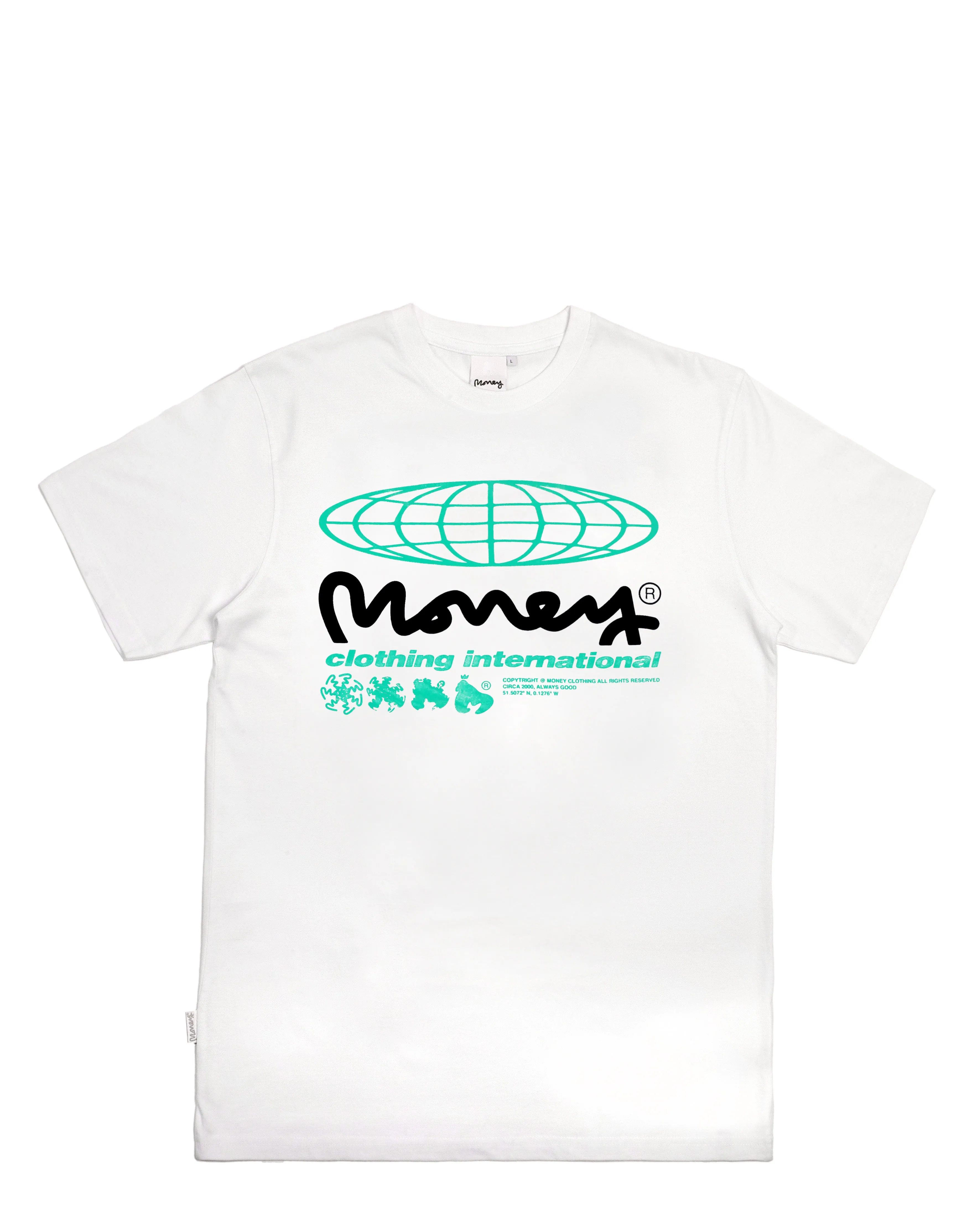 Jungle AI Tee White sold by Money Clothing product image thumbnail 2