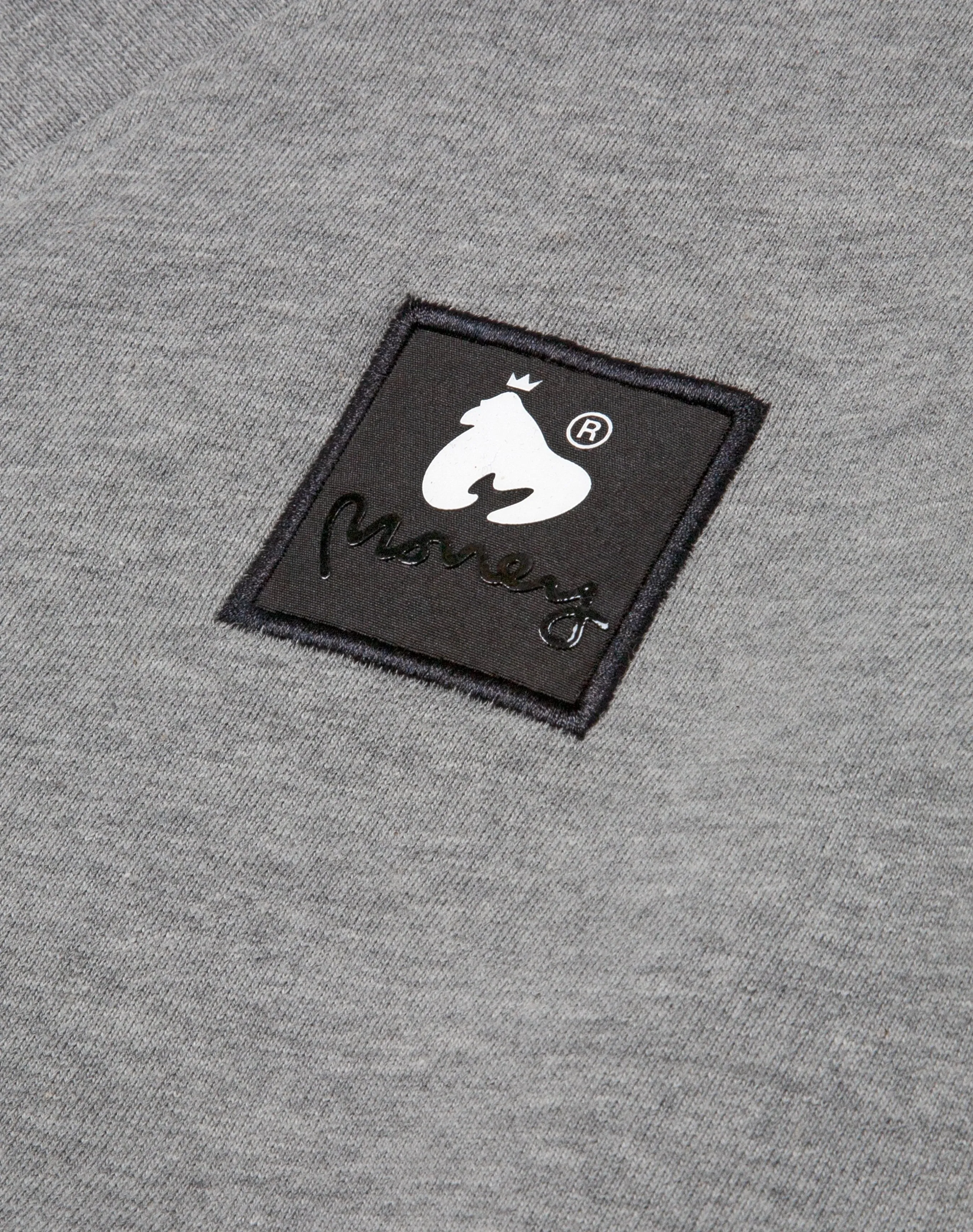 Combo Patch Button Sweat Grey Melange sold by Money Clothing product image thumbnail 4