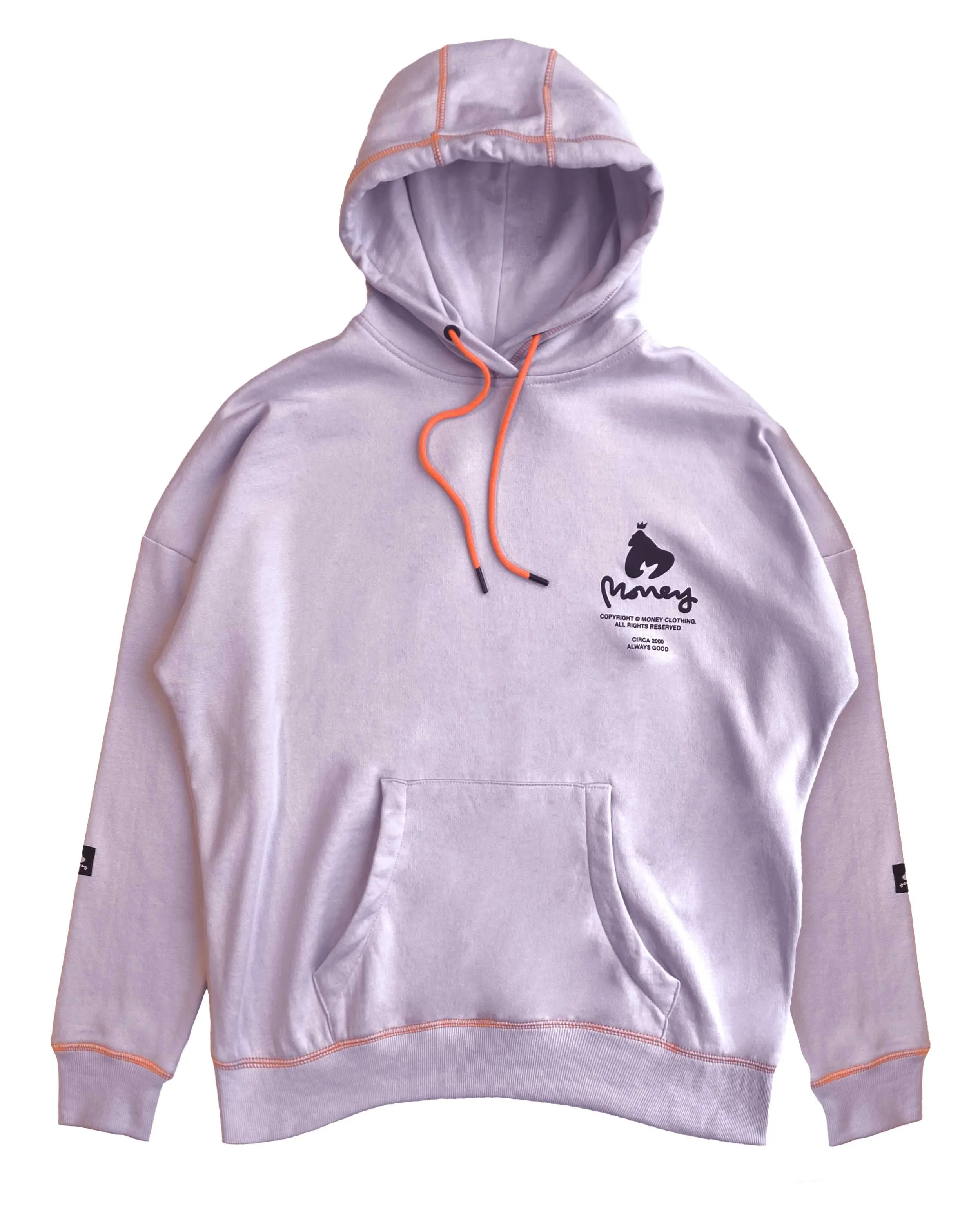 SERRA LADIES SWEAT HOODY - LILAC sold by Money Clothing