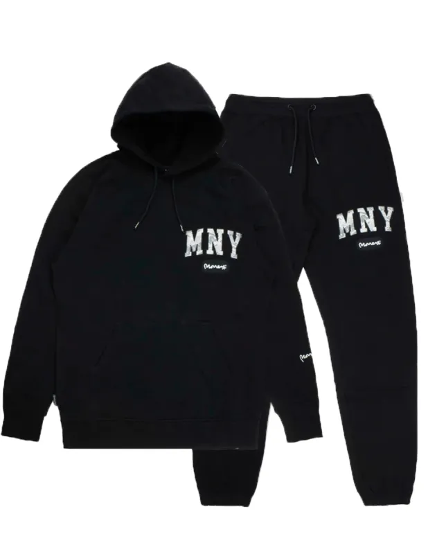 MONEY CAMO FILL HOOD TRACKSUIT IN BLACK sold by Money Clothing